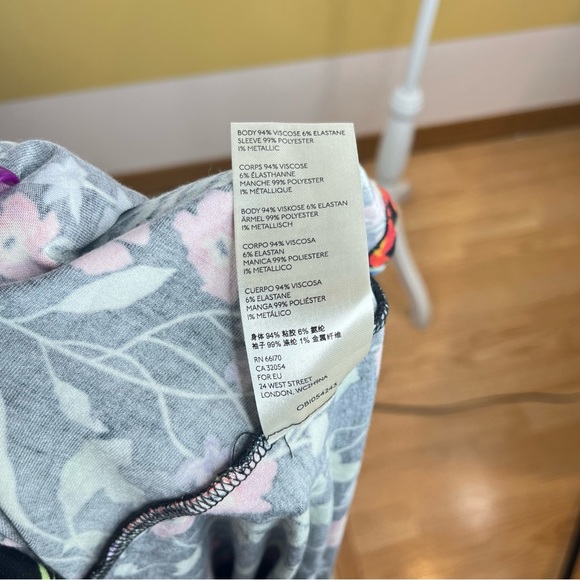 Maeve Anthro Jacquin Floral Business Casual Colorful Puff Sleeves Peasant Blouse - Picture 12 of 15